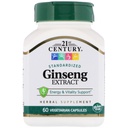 21st Century, Ginseng Extract, 60 Veg Caps