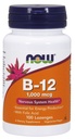 NOW Supplements Vitamin B-12 1 000 Mcg with Folic Acid Nervous System Health* 100 Chewable Lozenges