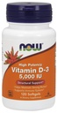 NOW Supplements Vitamin D-3 5 000 IU High Potency Structural Support* 120 Softgels