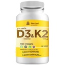 Vitamin D3&K2 Tablets D3 4000iu + Vitamin K2 100µg - 4 Months Supply